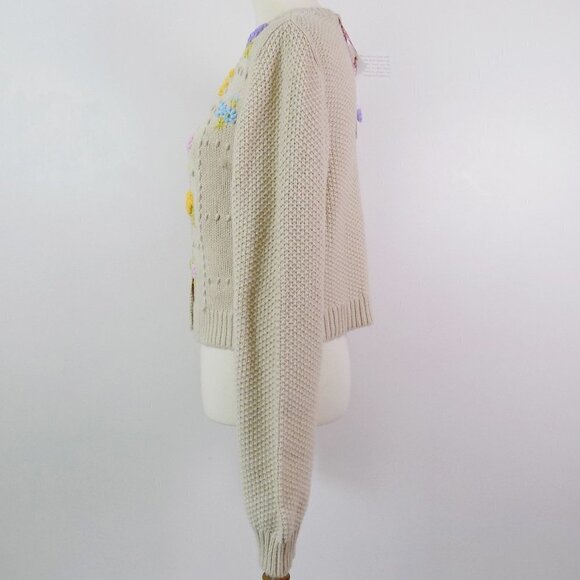 LoveShackFancy Briallon cardigan oatmeal - Picture 9 of 9